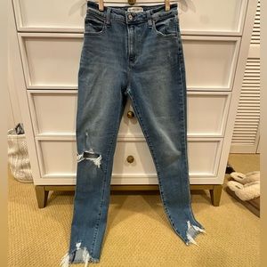 Abercrombie & Fitch The Super Skinny Ankle High Rise Jeans
